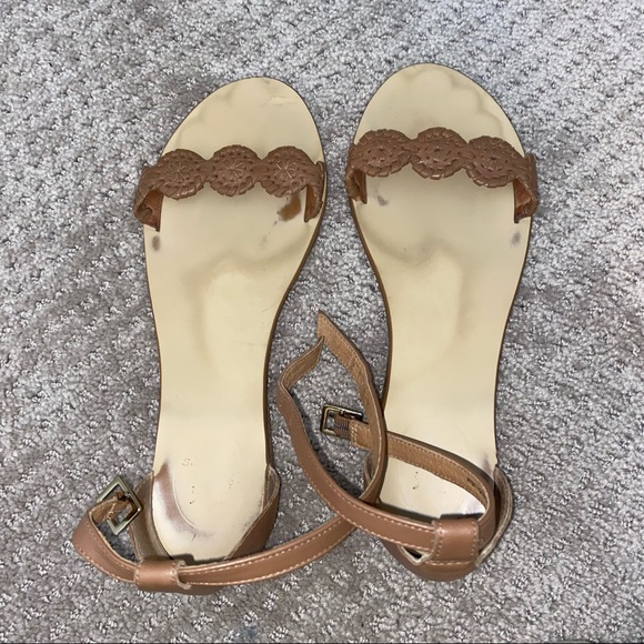 Tan brown jack rogers ankle strap sandals - Picture 2 of 5